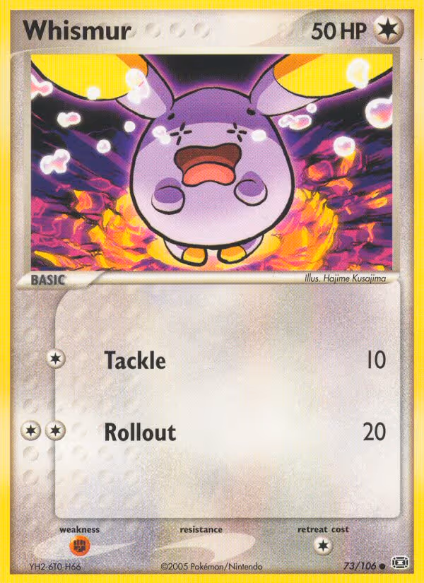 Whismur 73/106 Pokemon card