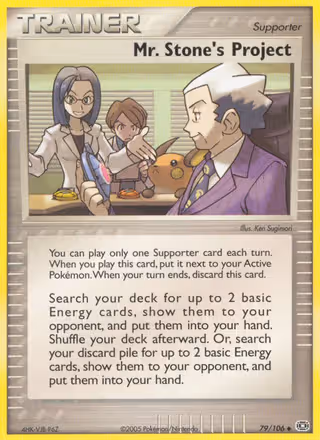 Mr. Stone's Project 79/106 Pokemon card