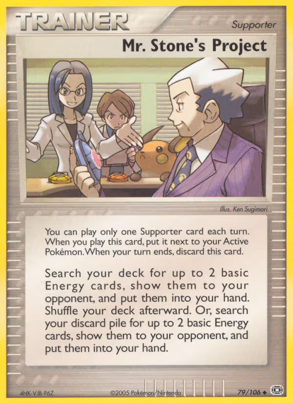 Mr. Stone's Project 79/106 Pokemon card