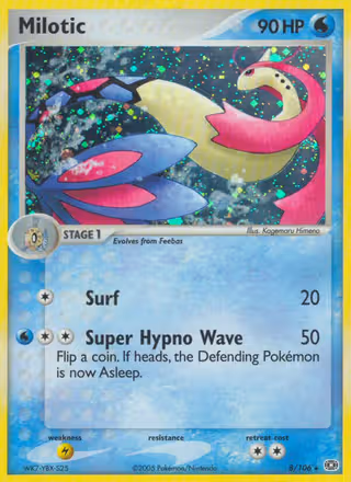 Milotic 8/106 Pokemon card