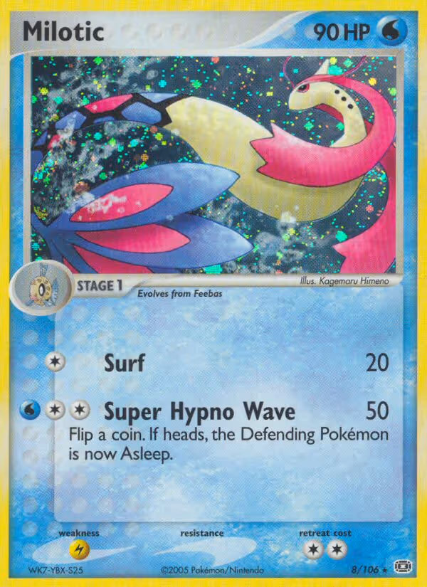 Milotic 8/106 Pokemon card