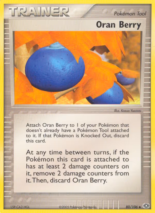 Oran Berry 80/106 Pokemon card