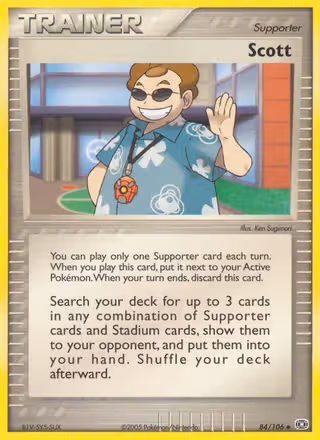 Scott 84/106 Pokemon card