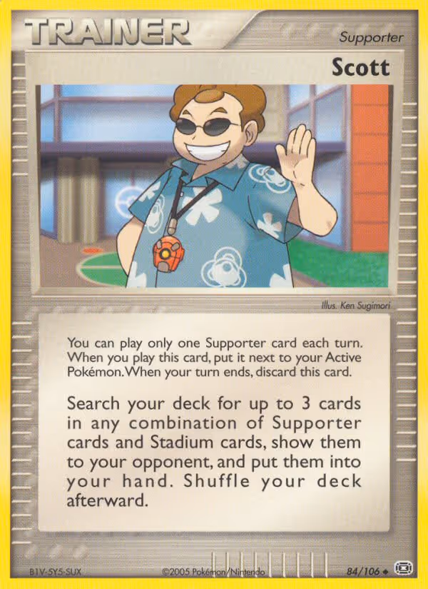 Scott 84/106 Pokemon card