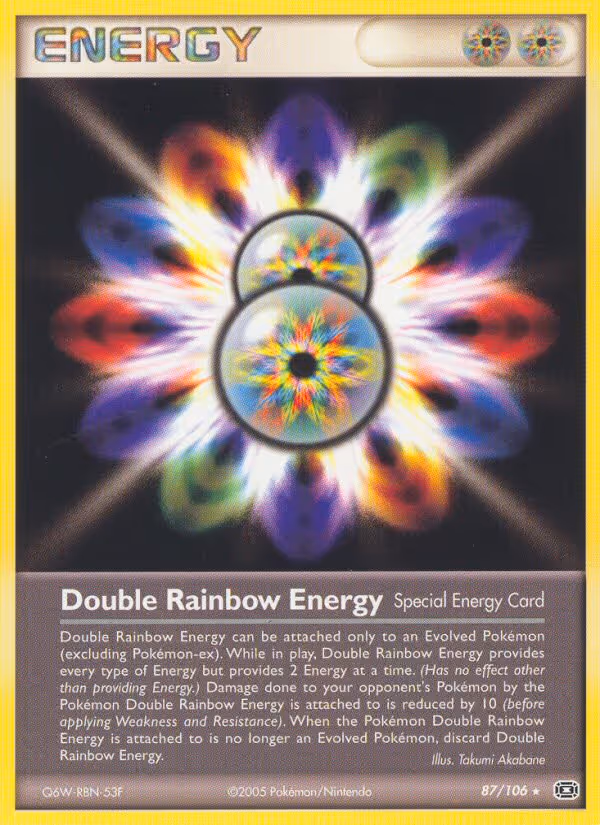 Double Rainbow Energy 87/106 Pokemon card