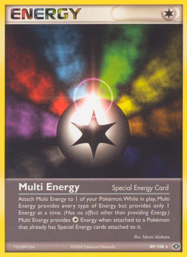 Multi Energy 89/106 Pokemon card