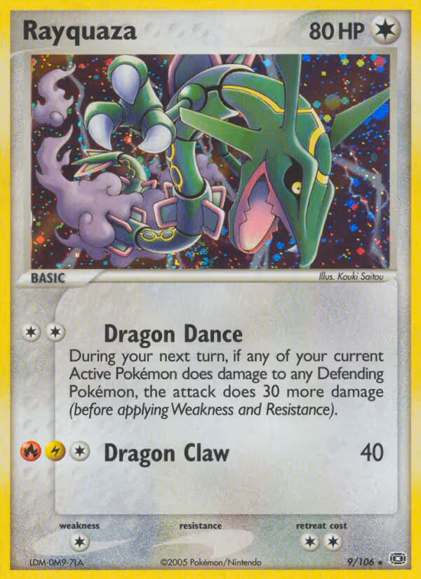 Rayquaza 9/106 Pokemon card