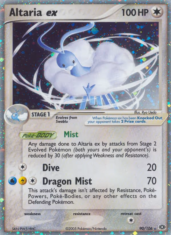 Altaria ex 90/106 Pokemon card
