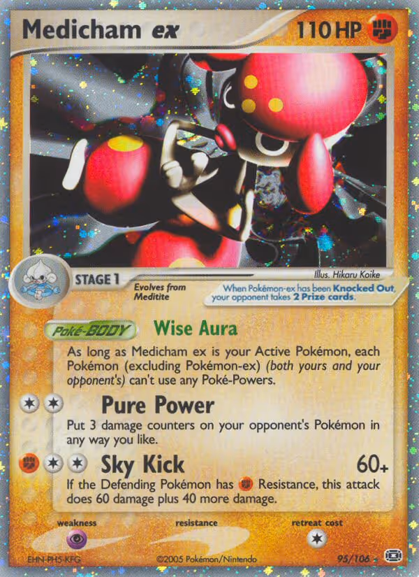 Medicham ex 95/106 Pokemon card