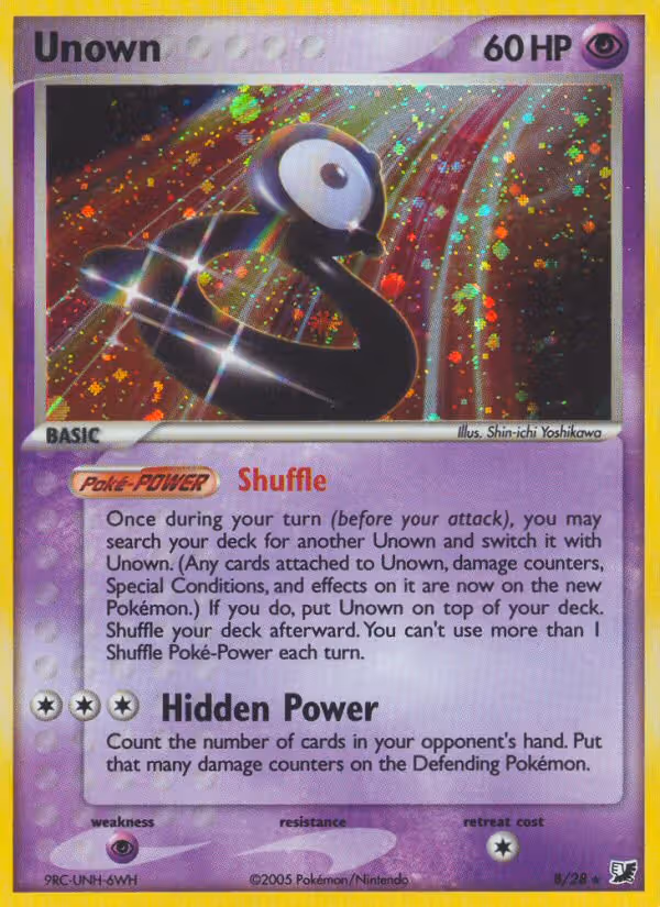 Unown B Pokemon card