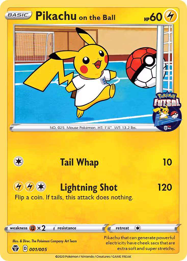 Pikachu on the Ball 1/5 Pokemon card