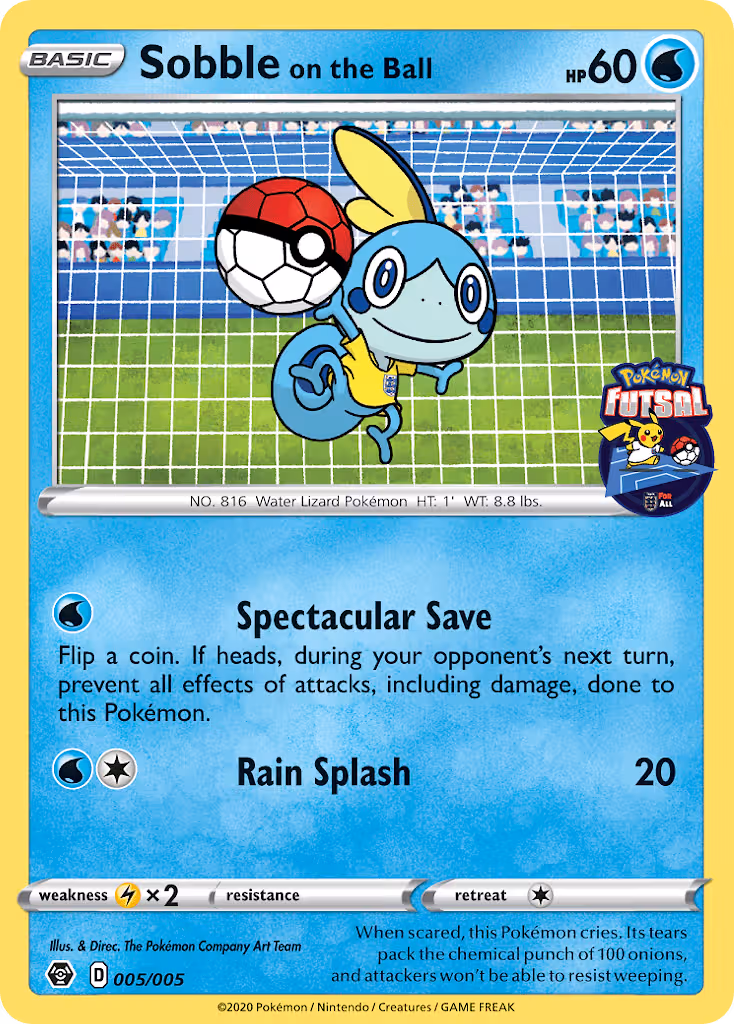 Sobble on the Ball 5/5 Pokemon card