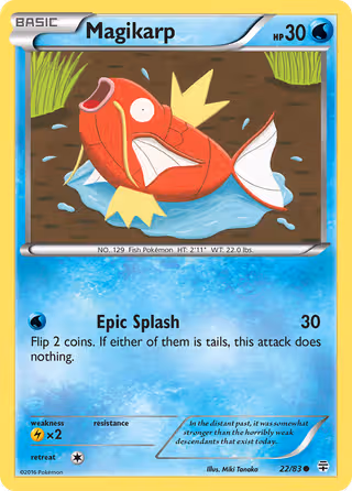 Magikarp 22/83 Pokemon card
