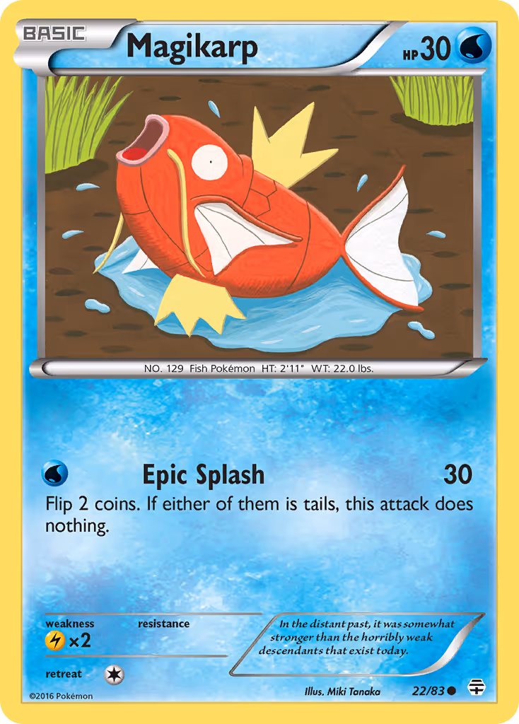 Magikarp 22/83 Pokemon card
