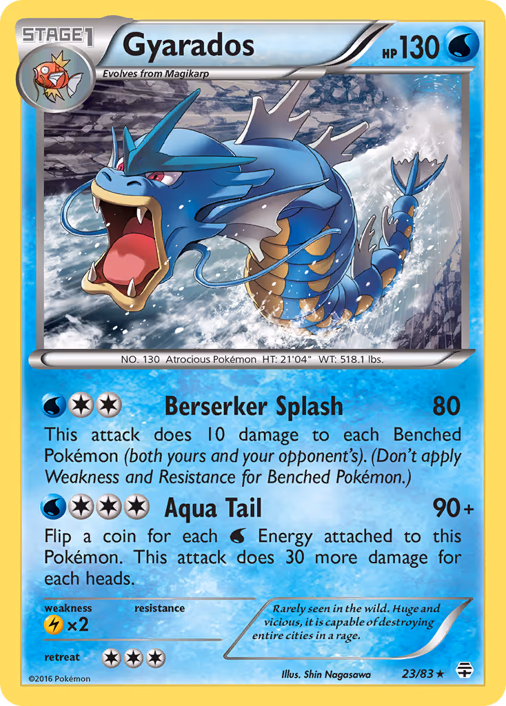Gyarados 23/83 Pokemon card