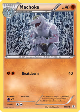 Machoke 41/83 Pokemon card