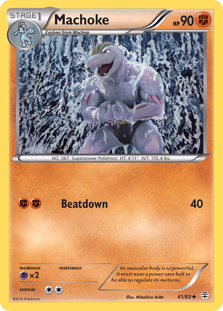 Machoke 41/83 Pokemon card