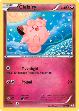 Clefairy 50/83 Pokemon card