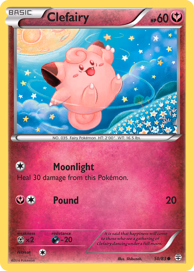 Clefairy 50/83 Pokemon card