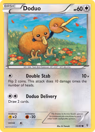 Doduo 55/83 Pokemon card