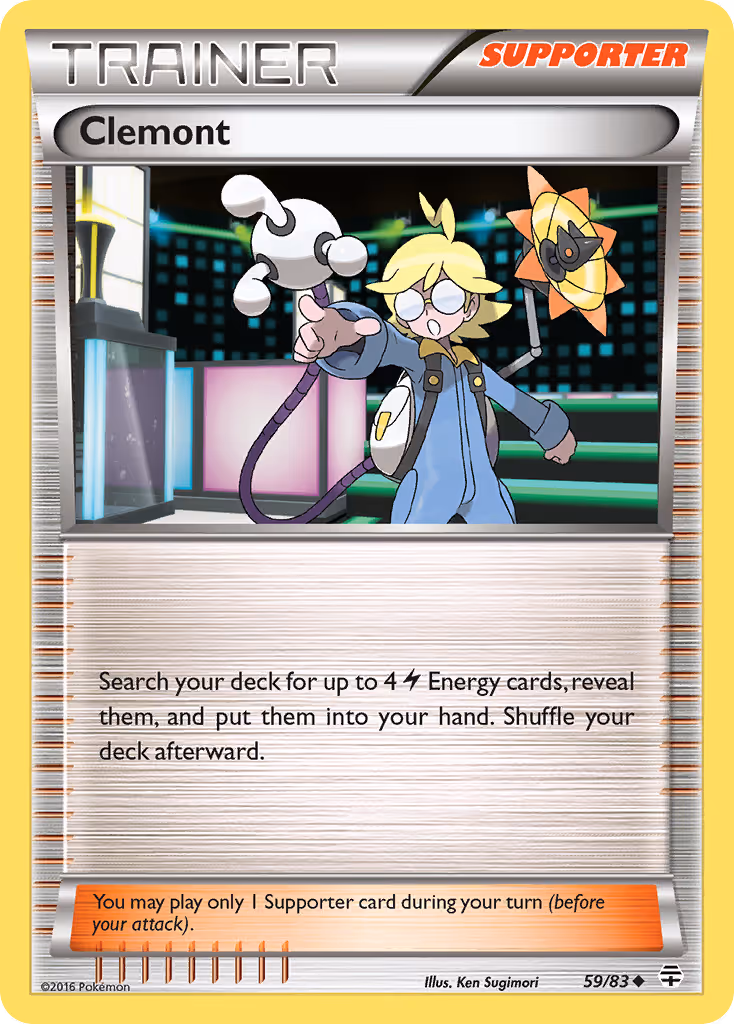 Clemont 59/83 Pokemon card