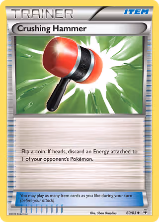 Crushing Hammer 60/83 Pokemon card