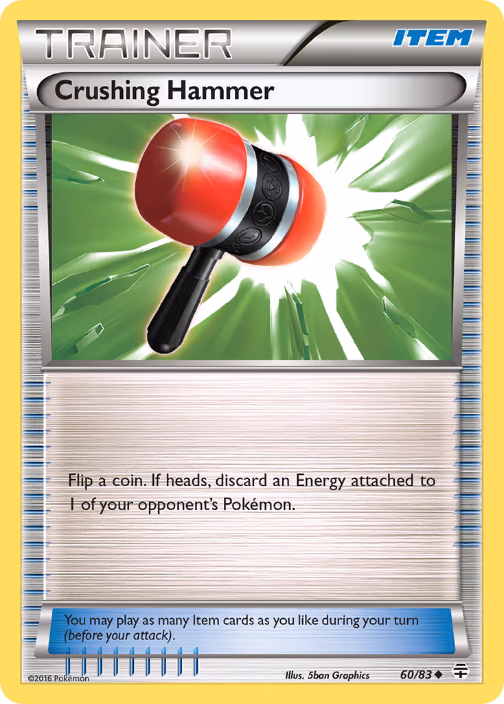Crushing Hammer 60/83 Pokemon card