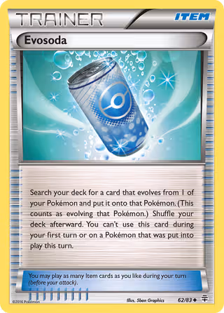 Evosoda 62/83 Pokemon card