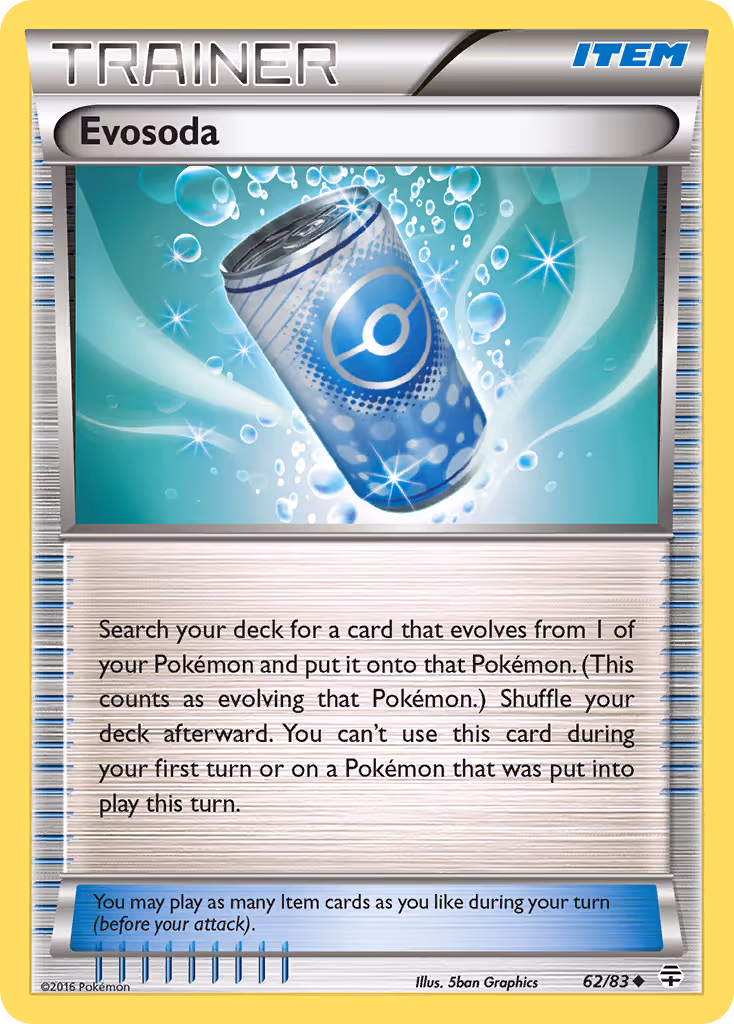 Evosoda 62/83 Pokemon card