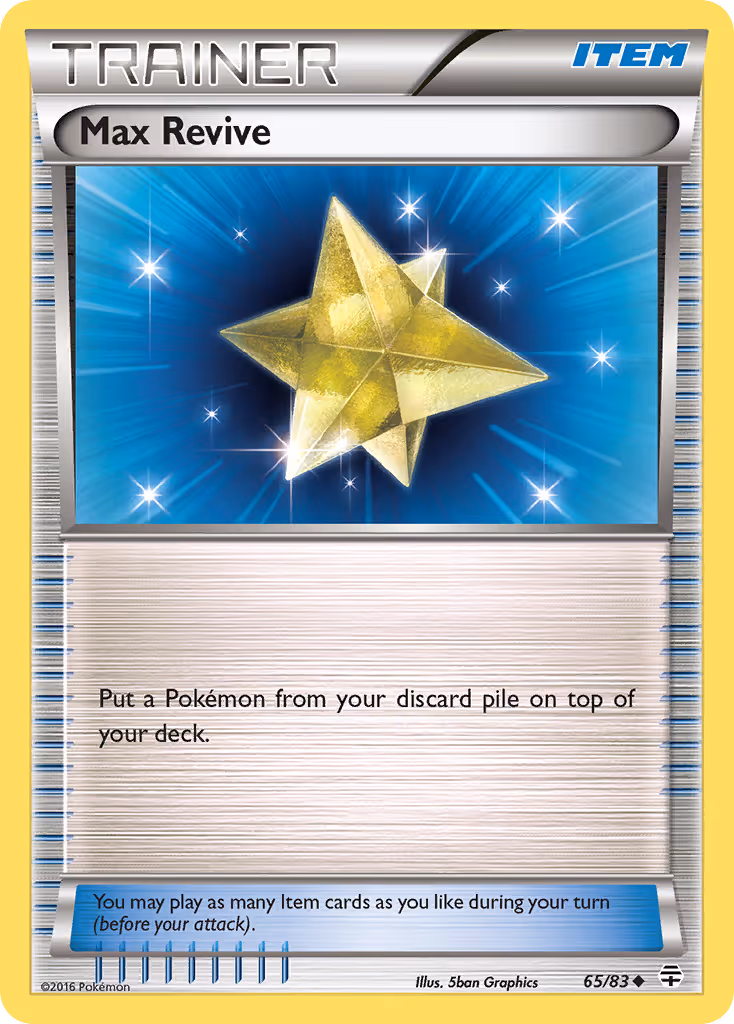 Max Revive 65/83 Pokemon card