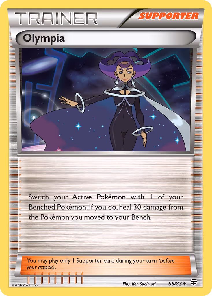 Olympia 66/83 Pokemon card