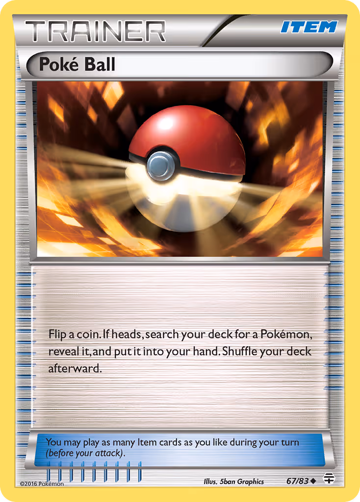 Poké Ball 67/83 Pokemon card