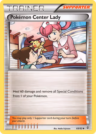 Pokémon Center Lady 68/83 Pokemon card