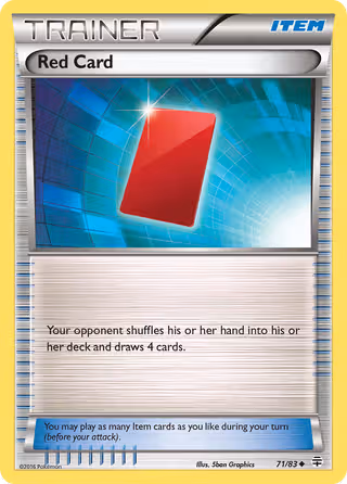 Red Card 71/83 Pokemon card