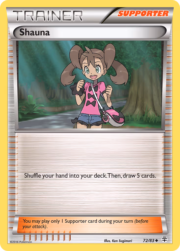 Shauna 72/83 Pokemon card
