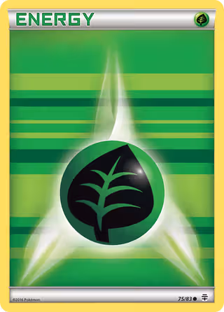 Grass Energy 75/83 Pokemon card