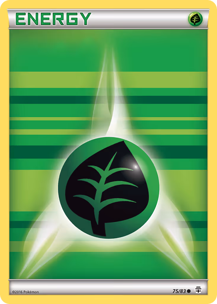 Grass Energy 75/83 Pokemon card