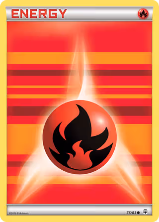 Fire Energy 76/83 Pokemon card