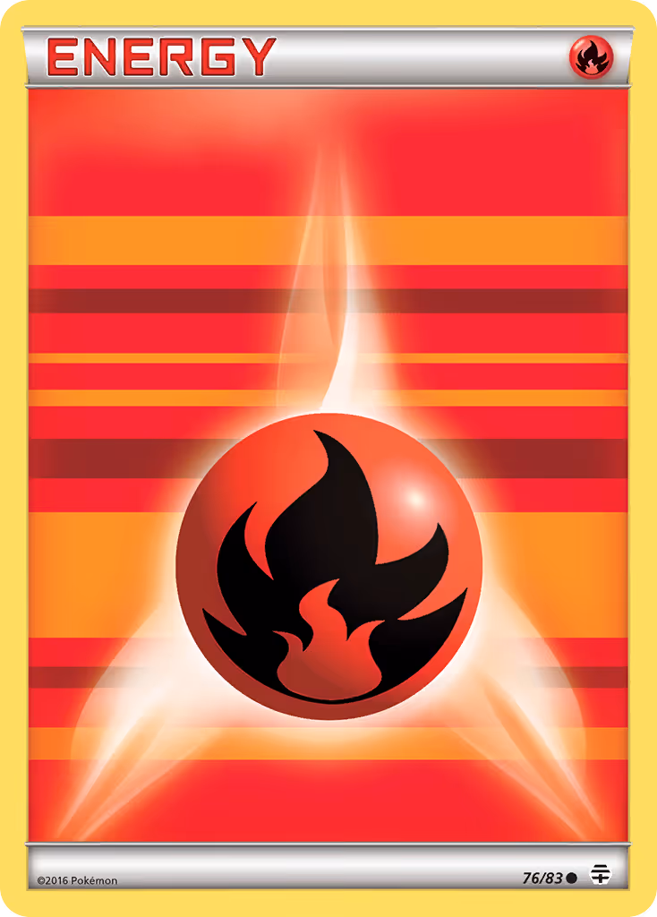 Fire Energy 76/83 Pokemon card