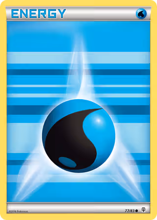 Water Energy 77/83 Pokemon card