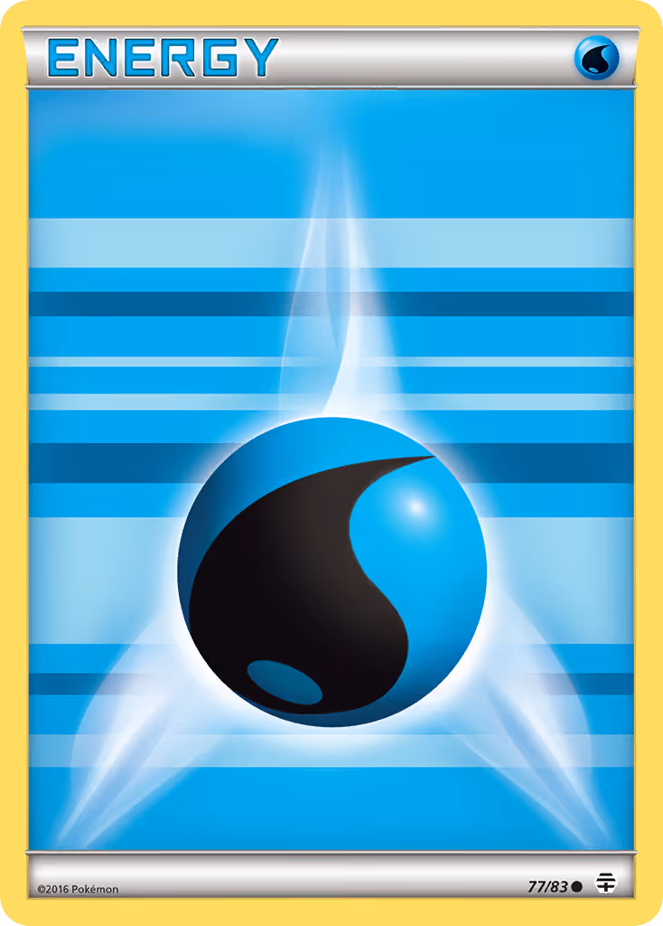 Water Energy 77/83 Pokemon card