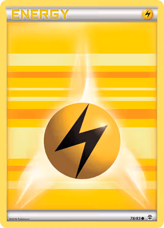 Lightning Energy 78/83 Pokemon card