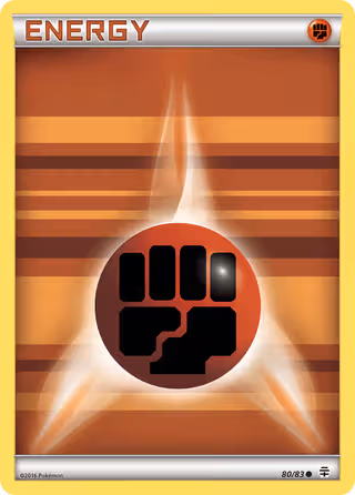 Fighting Energy 80/83 Pokemon card