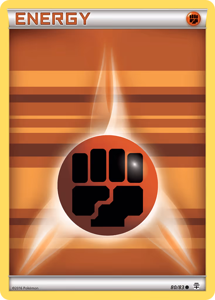 Fighting Energy 80/83 Pokemon card