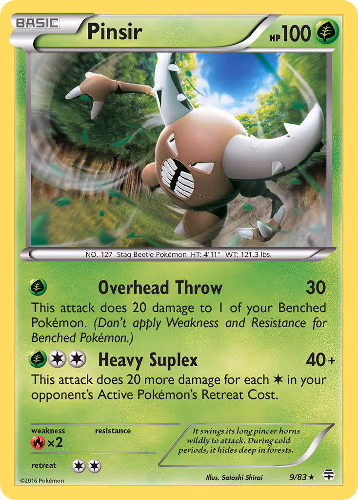 Pinsir 9/83 Pokemon card
