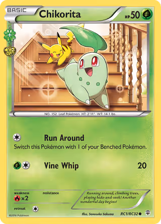 Chikorita RC1 Pokemon card