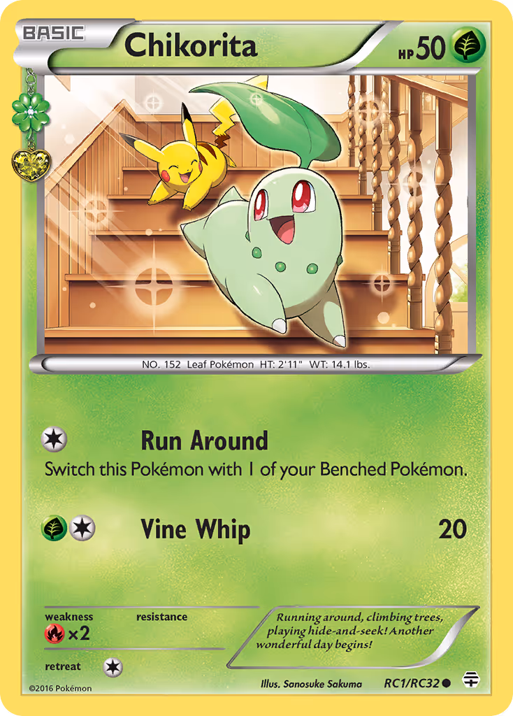 Chikorita RC1 Pokemon card
