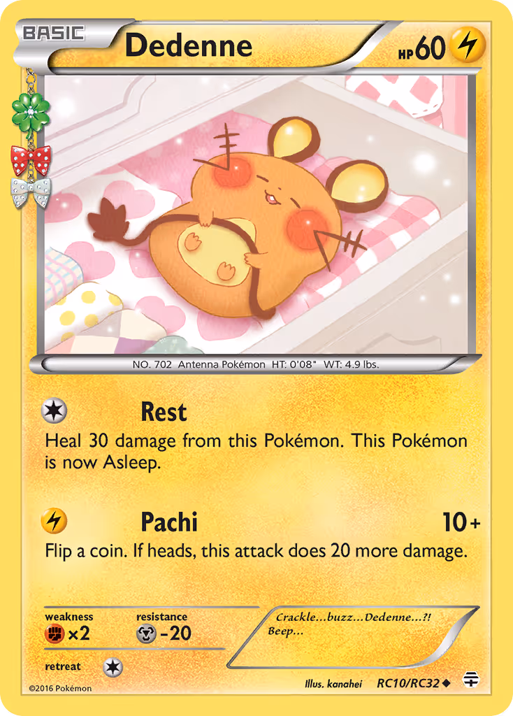 Dedenne RC10 Pokemon card