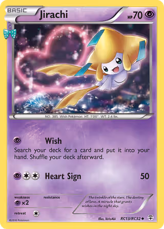 Jirachi RC13 Pokemon card