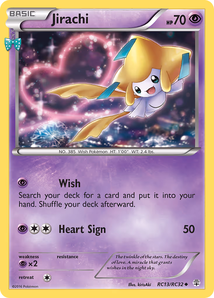 Jirachi RC13 Pokemon card